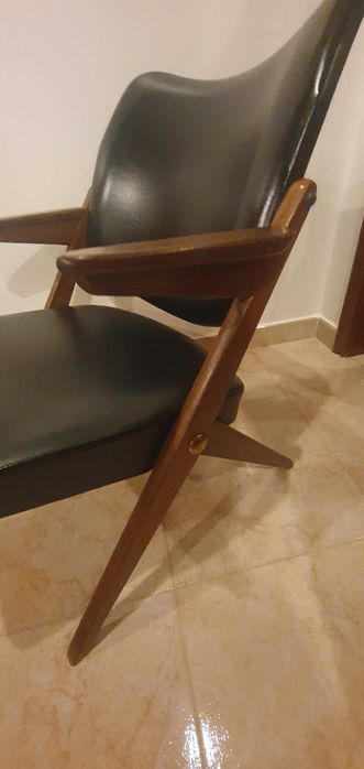 Cadeirão poltrona cadeira de braços OLAIO, anos 50, VINTAGE