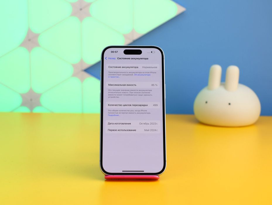 Смартфон Apple iPhone 15 128GB Blue (158426) Б/У З ГАРАНТІЄЮ