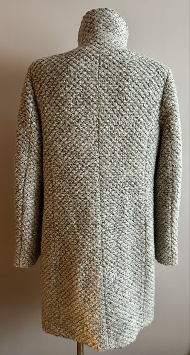 Damski elegancki wełniany płaszcz 36/38