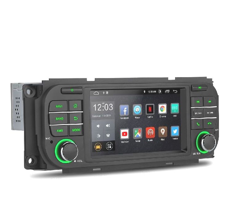 AUTO RADIO GPS ECRA TACTIL 5" PARA JEEP DODGE ANDORID 12