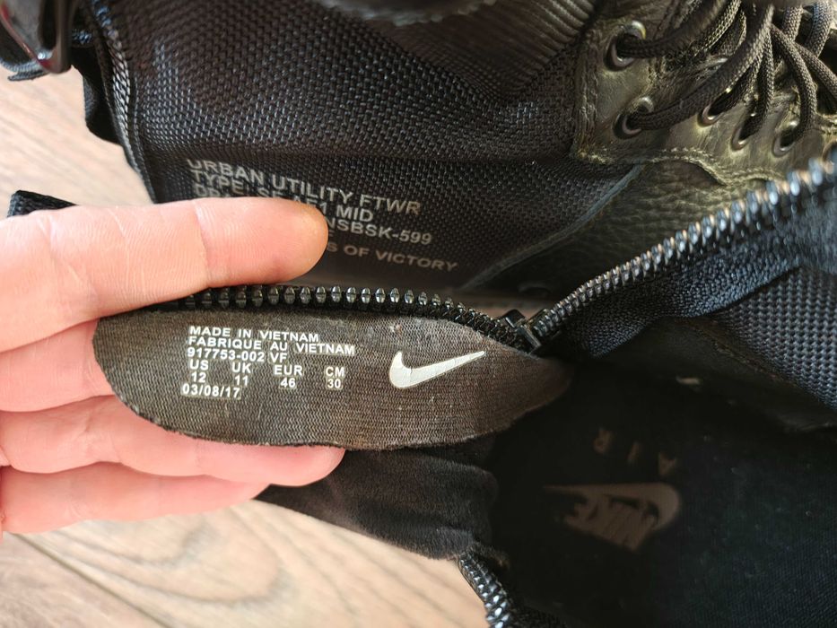 Кросівки шкіряні (снікерcи) Nike SF Air Force 1 Mid (29 см, р.45)