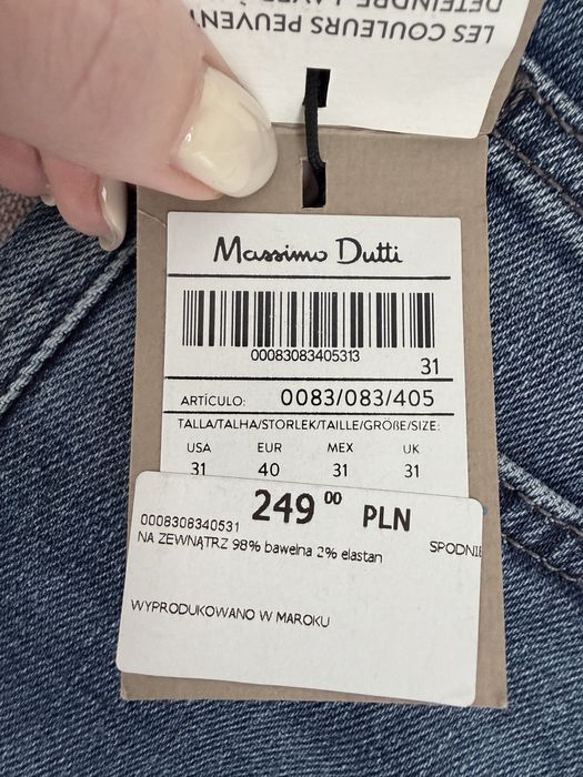 Джинси Massimo Duti 31 розмір завужена модель