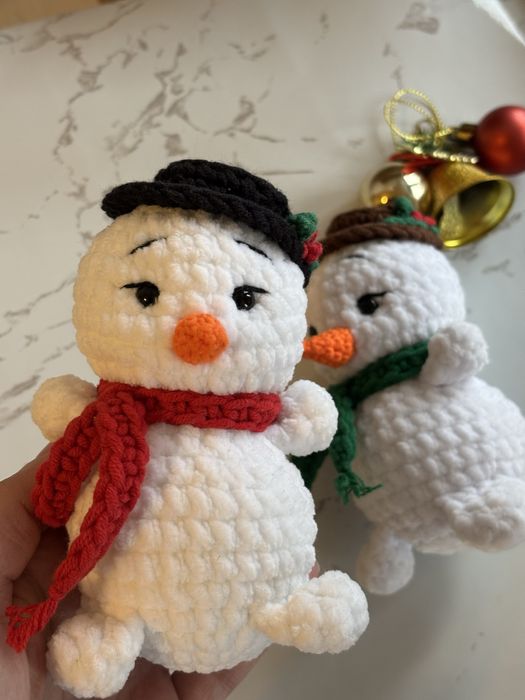 Сніговик мʼяка іграшка