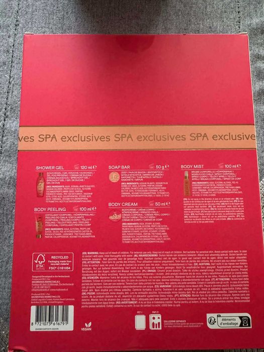 Nowy Zestaw upominkowy do kąpieli SPA Exclusivies