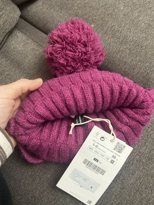 Набір шапка zara та хомут zara 1-2 роки