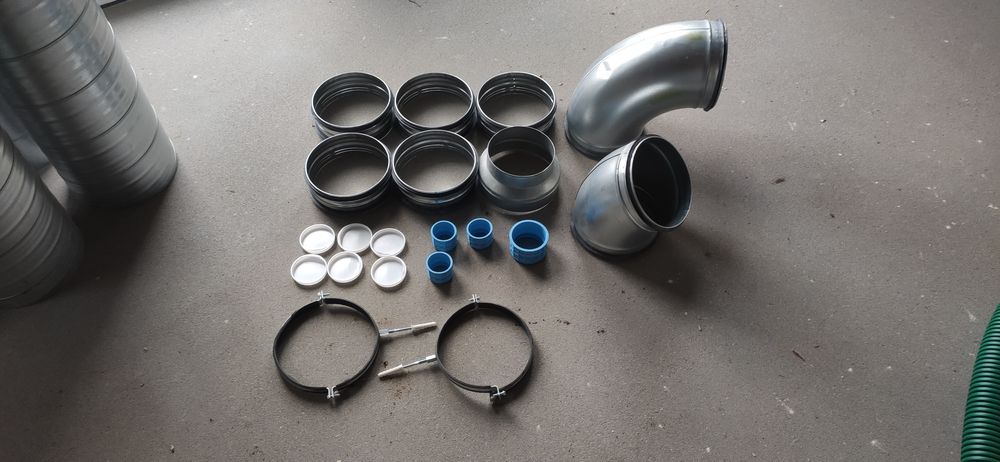 Rury spiro nyple kolana