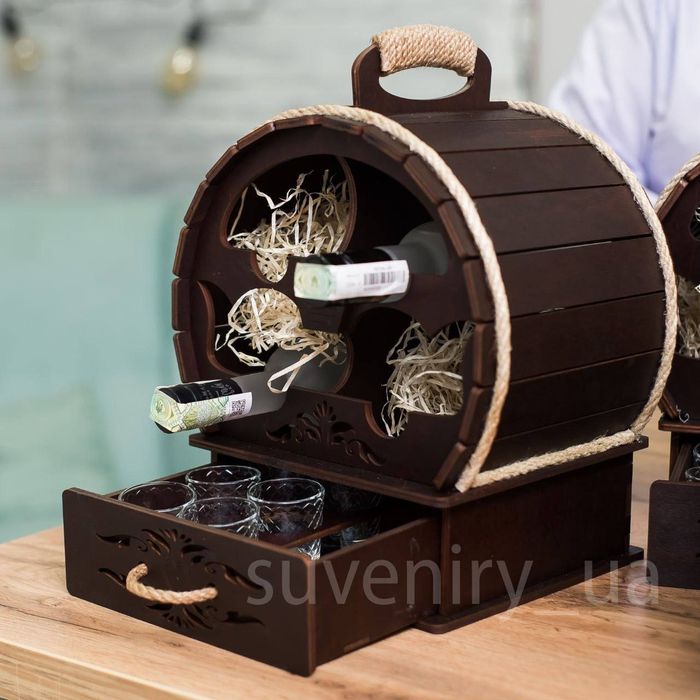 Міні-бар діжка/ сувенір подарунок для чоловіка/ керівнику/шефу