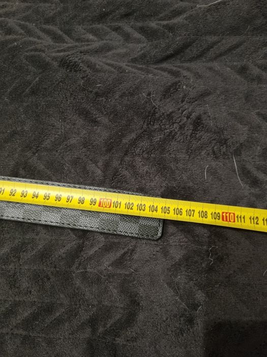 Czarny pasek Louis vuitton 105cm