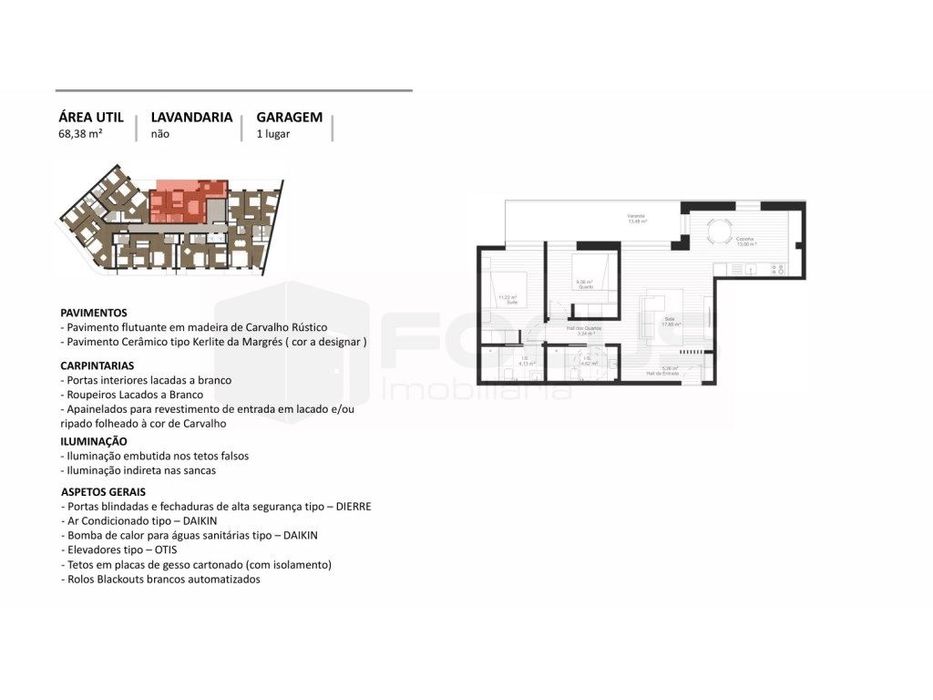 Apartamento T2 para venda - Novo e sofisticado empreendimento em Av...