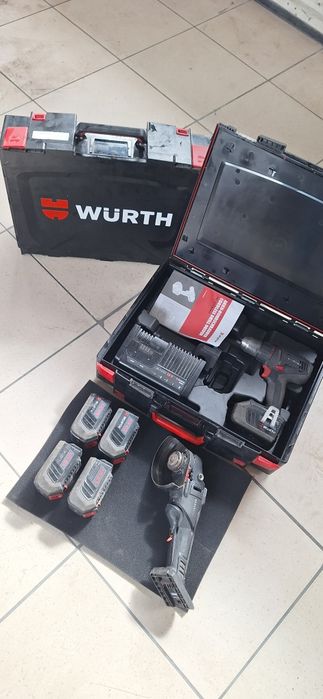 Wurth wkretarka + szlifierka + 5 baterii