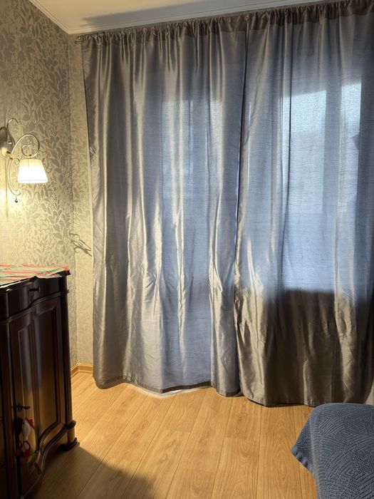 Шторы 1,40 2,50серебро новые