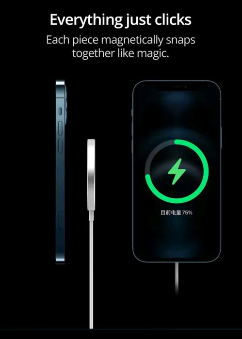 Ładowa indukcyjna magnetyczna do iPhone Samsung Oppo Redmi Pixel