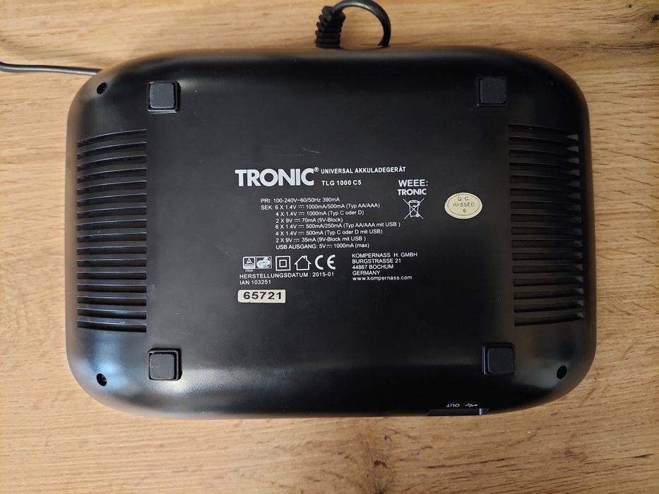 Ładowarka Tronic TLG 1000C5 NI-MH/NI-CD