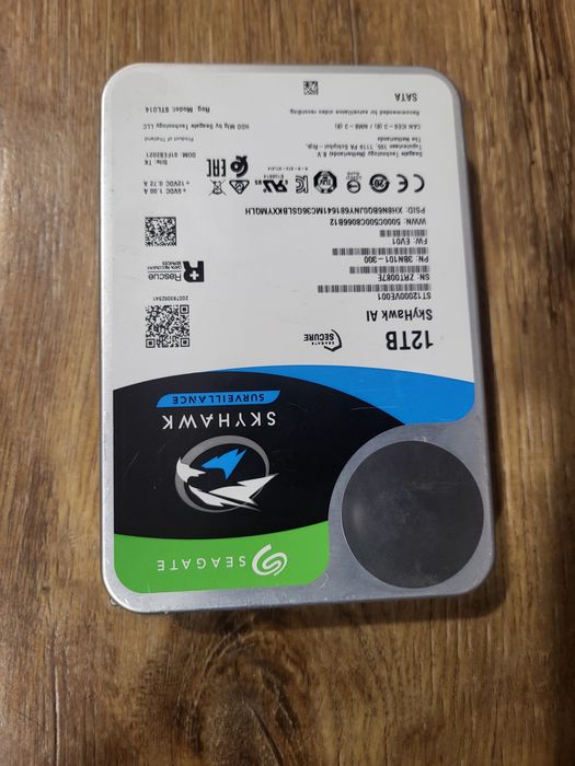 GWARANCJA HDD 12TB SEAGATE SkyHawk AI ST12000VE001 dysk do monitoringu