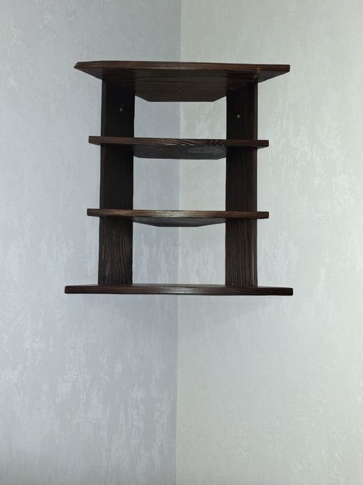 Поличка кутова деревяна