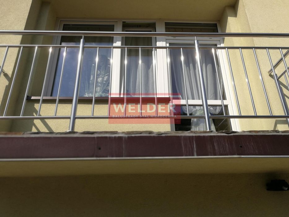 Balustrada Barierka Balkon nierdzewna Harfa Szklana Portfenetr