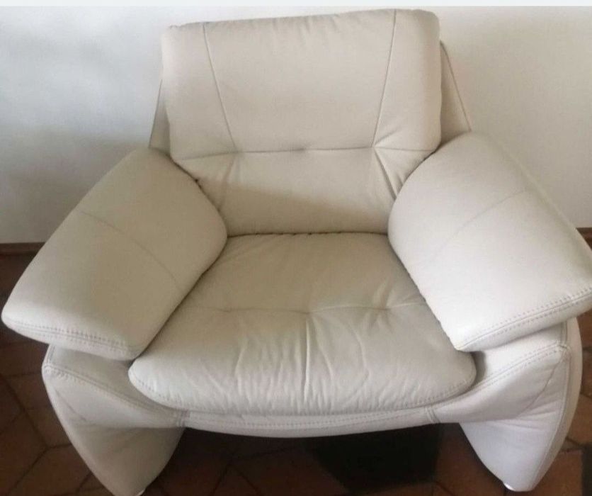 Komplet mebli z skóry naturalnej. Jak nowy
