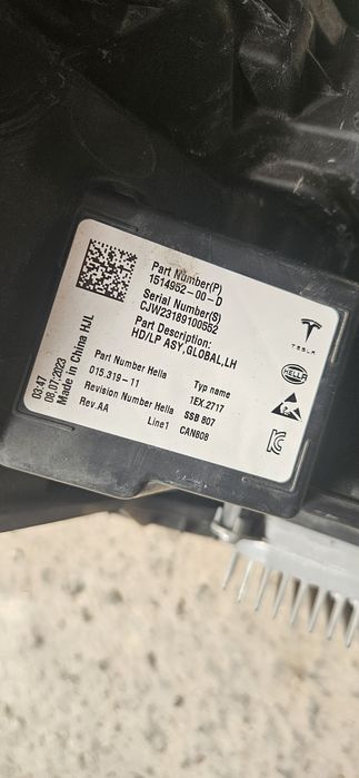 Oticas tesla model y e model 3