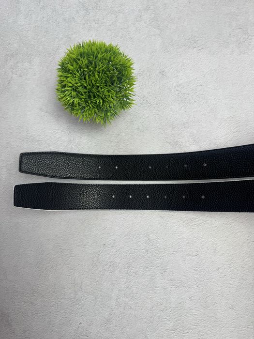 Ремінь Versace / Пасок версачі / Пояс versaci / Версаче ремень / Belt Versace / чорний, білий / 110см / Чоловічий ремінь
