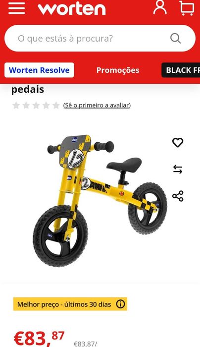 Bicicleta criança chicco