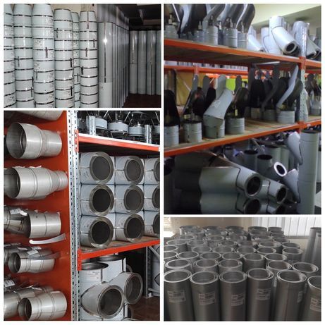 Димохід Димар Димоход Сендвіч Труби утеплені Нержавійка Коліно Лійка