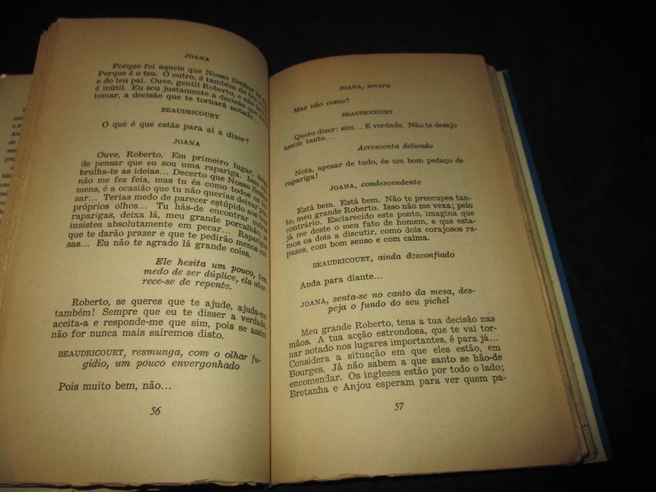 Livro Joana D'Arc A Cotovia Jean Anouilh Teatro