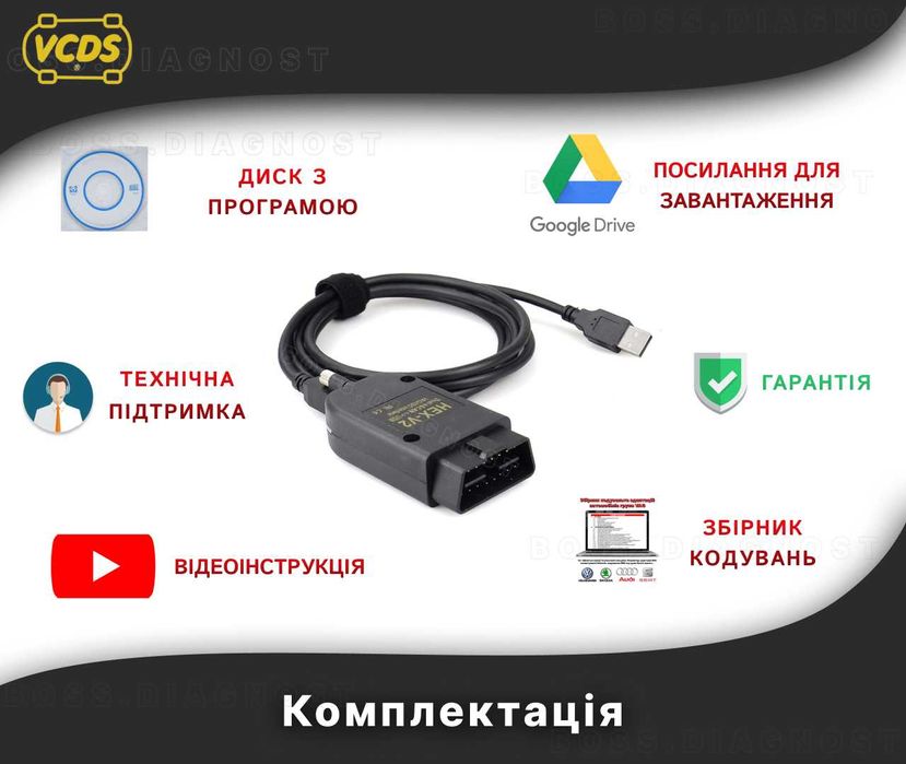 ВАСЯ Діагност 25.3 ‼️ АвтоСканер для VAG з 1988 по 2023р‼️ VCDS HEX V2
