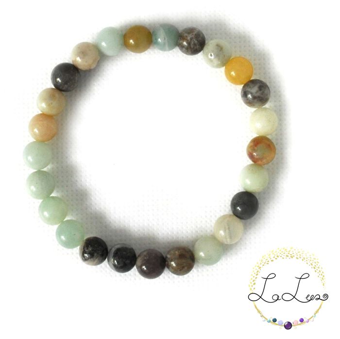 Bransoletka z kamieni naturalnych – Amazonit 8 mm | Obwód 17 cm