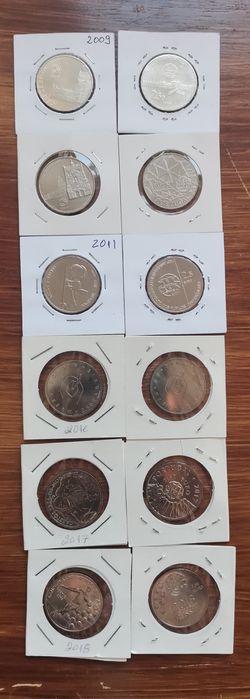 Moedas de coleção portuguesas de  2,5€