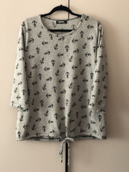 Кофтинка  оверсайз з принтом на М-Л