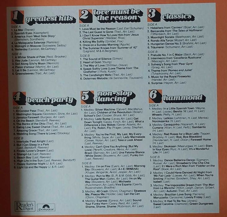 The Best of James Last Complete Box Vinil LP