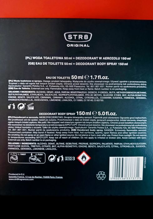 STR8 Original zestaw prezentowy kosmetyków