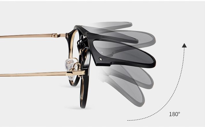 Nakładki Przeciwsłoneczne Uchylne Na Okulary Blue