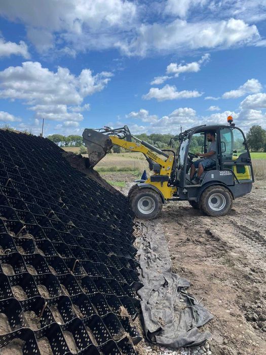 Prace ziemne, usługi minikoparką, ładowarką. Transport kruszyw
