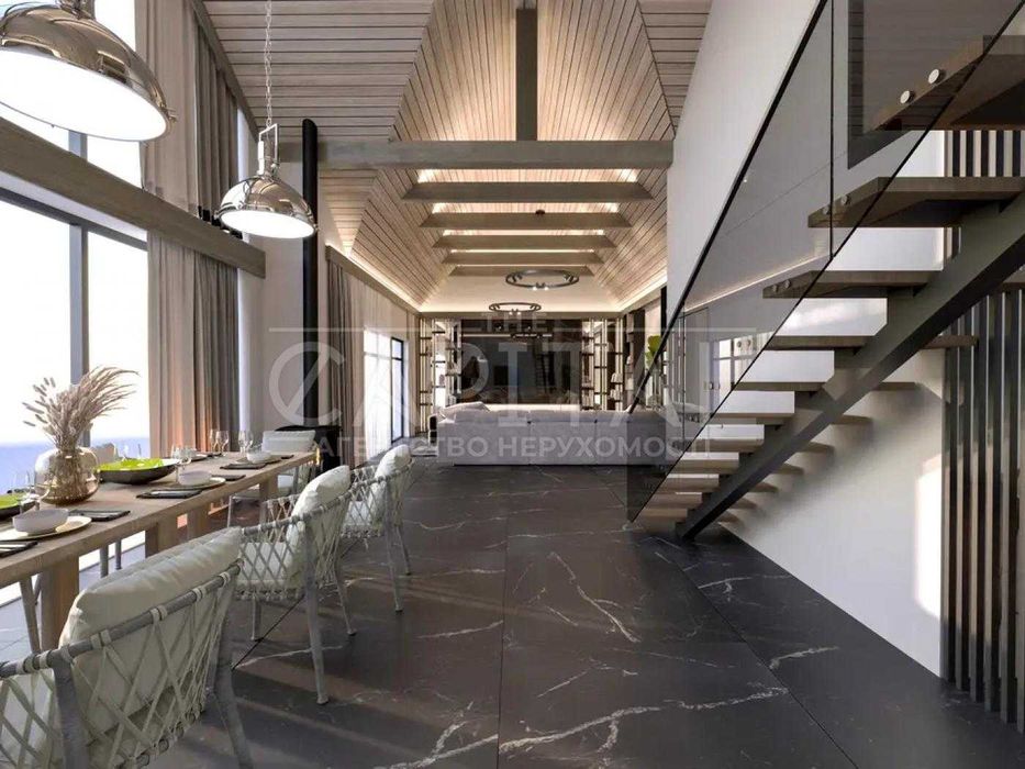 Продаж Будинку в стилі Barnhouse 130м2, 6 соток, з басейном та системою «розумний дім», Мала Олександрівка, Київська область