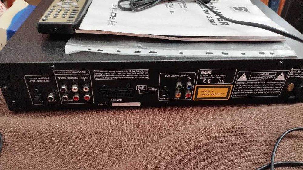 Leitor de DVD / CD SM Electronic Supervision 2500 com Comando e Manual