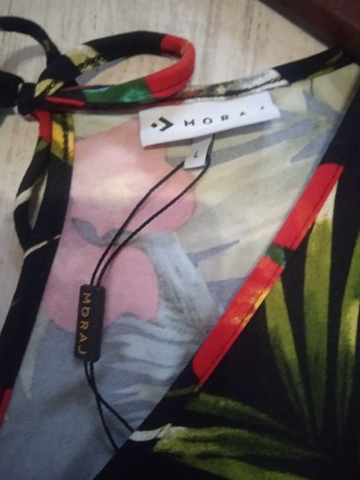 Świetny nowy długi dzianinowy kombinezon z szerokimi nogawkami L-2XL