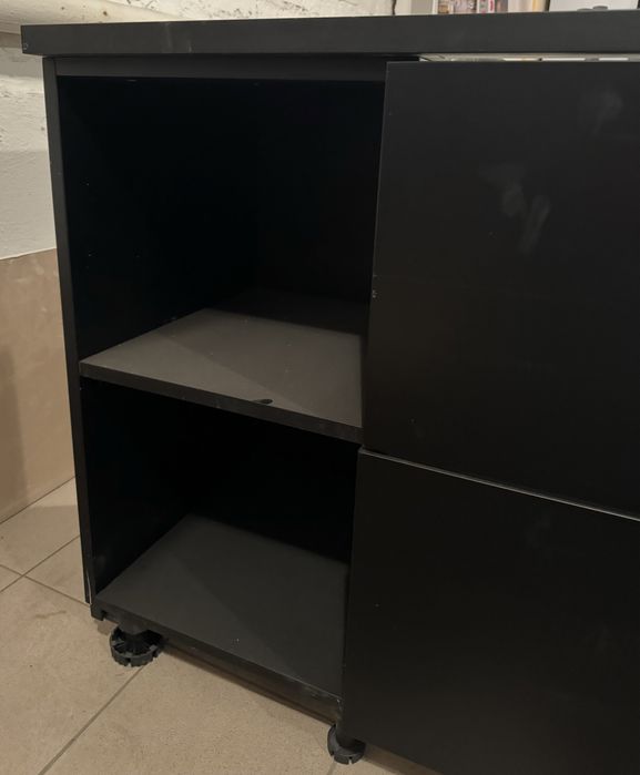 Szafka pod umywalke czarna z szufladami