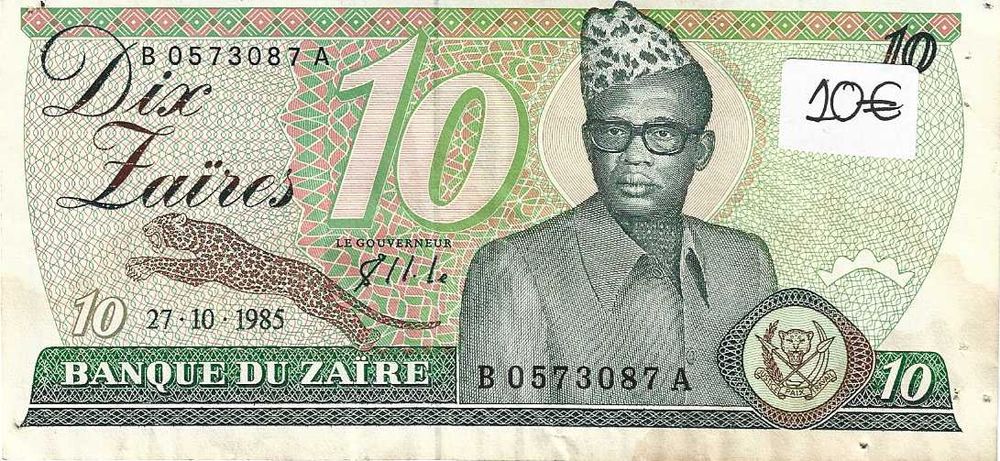 Notas antigas - Zaire