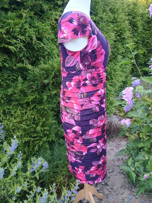 Wizytowa sukienka R 44 ,  RABAT szczegóły w opisie