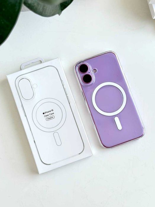 Чохол прозорий полікарбонат з MagSafe iPhone 16 Pro Max не жовтіє