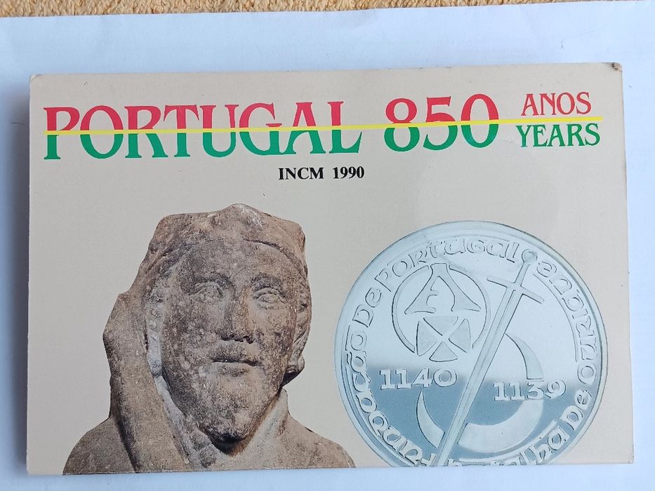 Moeda de prata 925. 850 anos de Portugal
