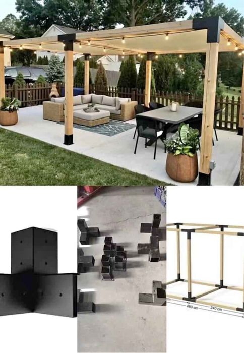 Соеденитель бруса, опора  для бруса, навес альтанка гараж