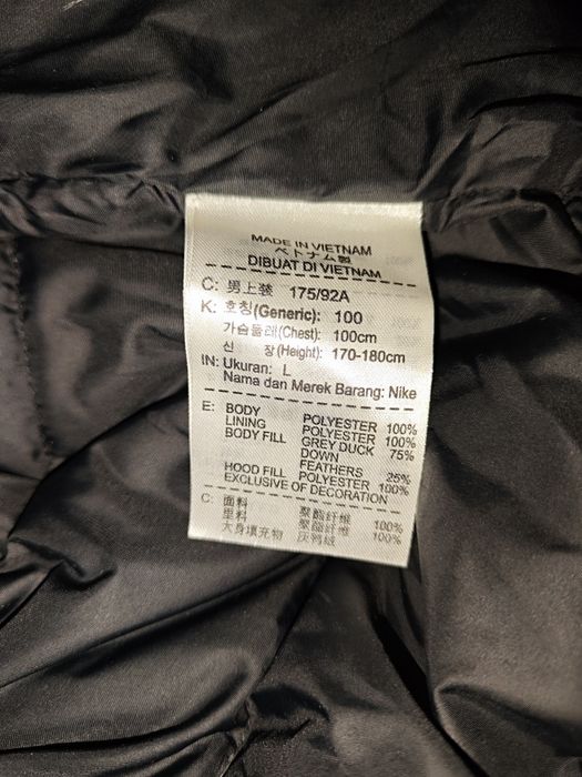 Куртка пуховик old school Nikе L