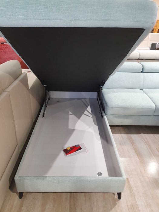 Narożnik Primula z funkcją spania,lampka,gniazdo USB VERO Promocja 15%