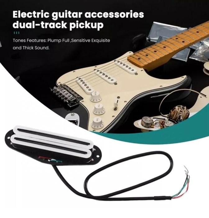 Captador Pickup Dual Hotrail Alnico 5 Guitarra Eléctrica Novo!