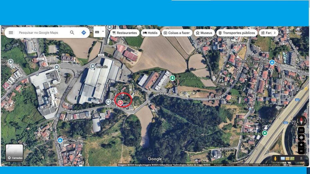 Terreno com 600m2, Águas Santas