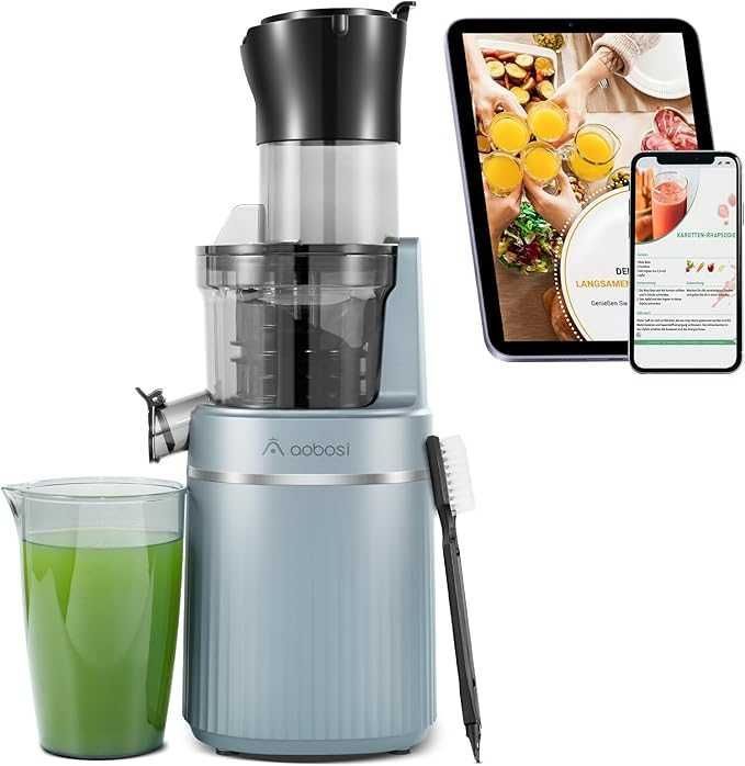 AOBOSI Slow Juicer Sokowirówka Funkcja Odwrotna Wolnoobrotowa Pionowa