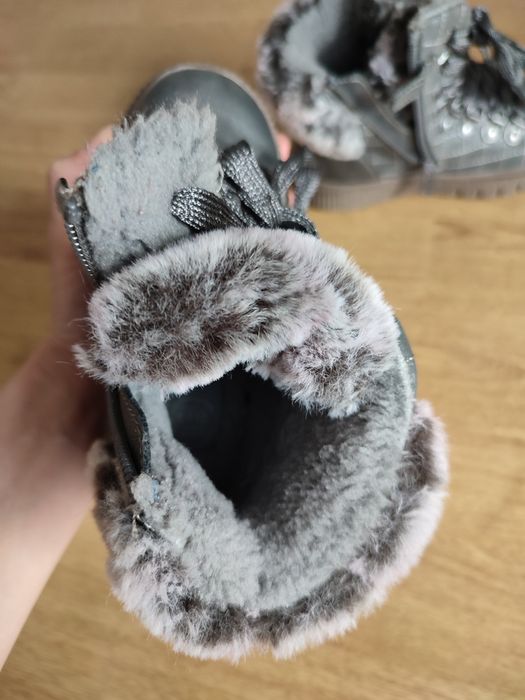 Buty zimowe botki traperki dziewczęce r.26