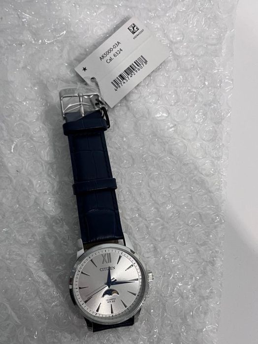 Zegarek Citizen AK5000-03A Niebieski z fazami księżyca NOWY